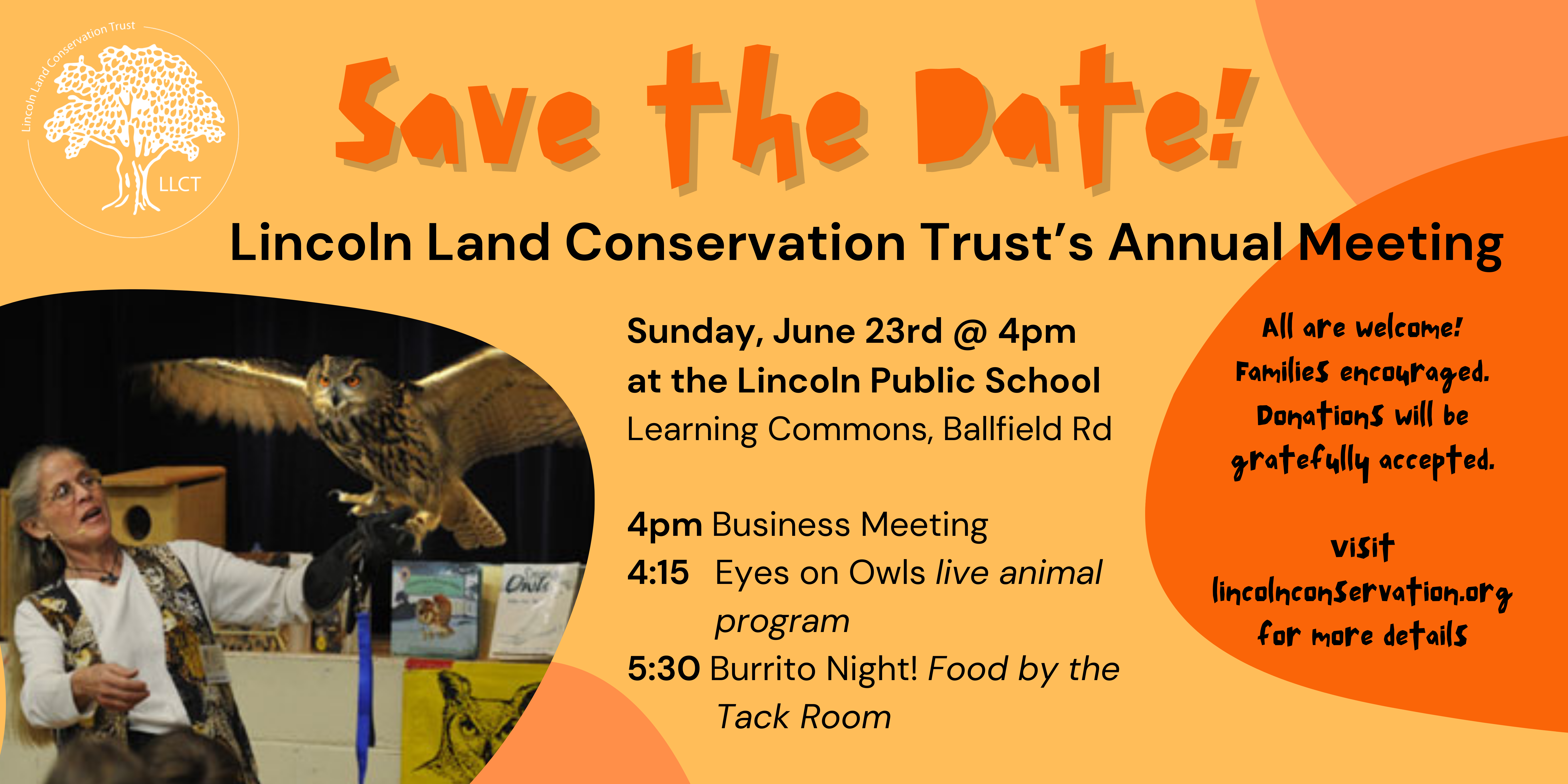 LLCT's Annual Meeting with Eyes on Owls